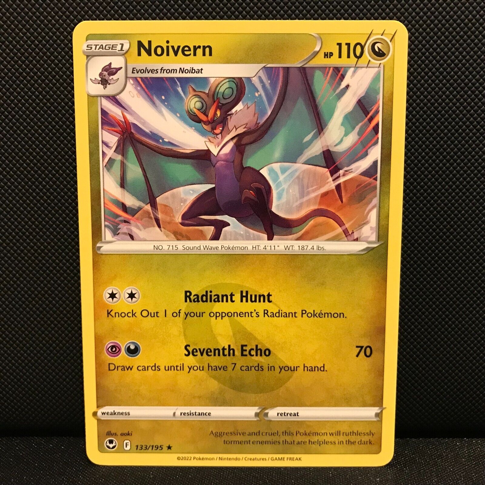 Noivern 133/195 - Silver Tempest Pokemon Card - NM/Mint