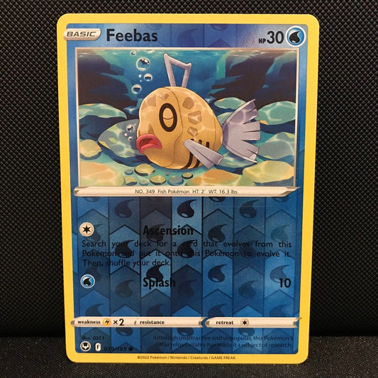 Feebas Reverse Holo 39/195 - Silver Tempest Pokemon Card - NM/Mint